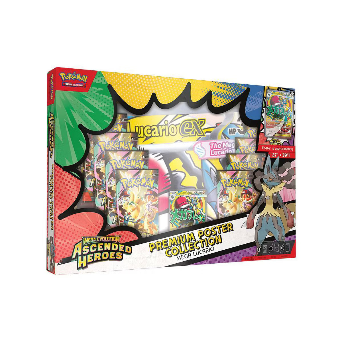 Ascended Heroes Premium Poster Collection - Mega Lucario/Mega Gardevoir (Select your Style)