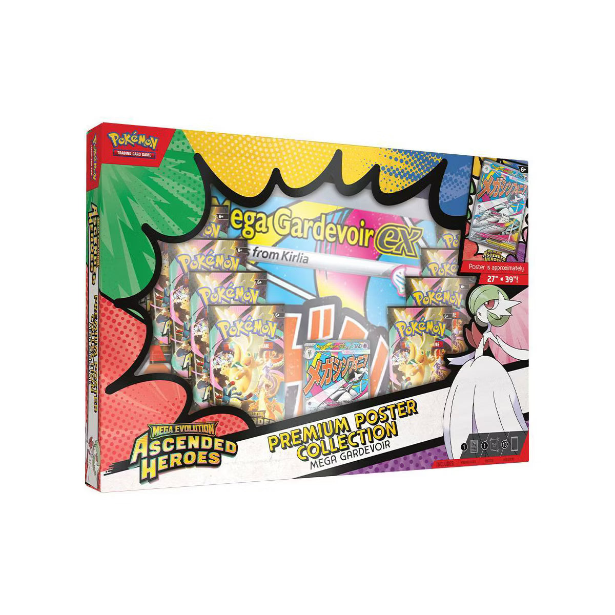 Ascended Heroes Premium Poster Collection - Mega Lucario/Mega Gardevoir (Select your Style)
